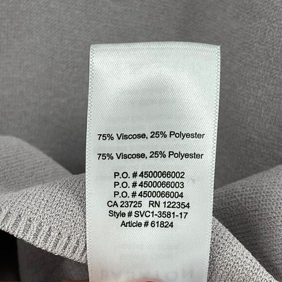 Babaton MacMurray Lilac Fog Kite Back Long Sleeve Crewneck Sweater Women Small - Picture 5 of 5